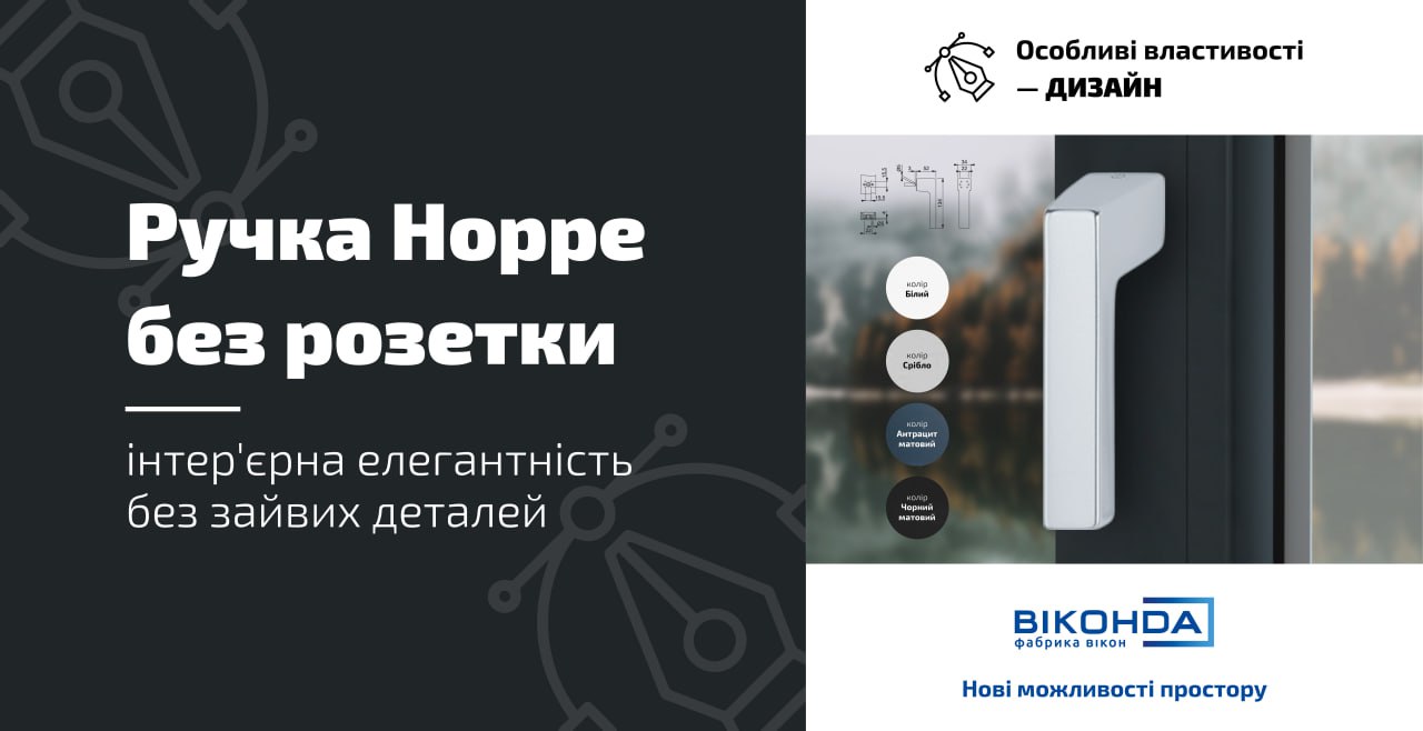 Ручка HOPPE без розетки